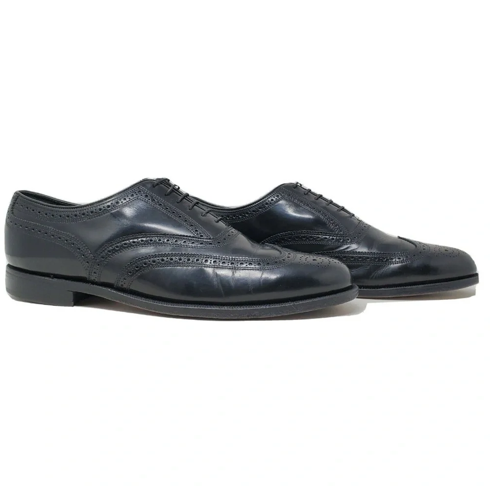 Florsheim Lexington Black Leather Oxford Wingtip